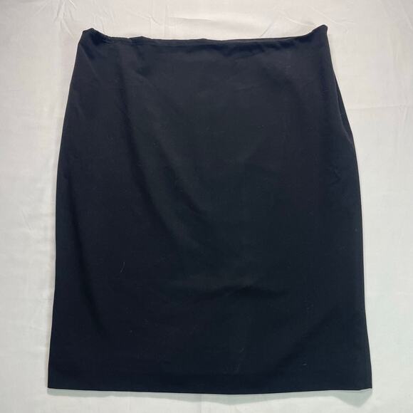 Lauren Ralph Lauren Womens Lined Knee Length Black Pencil skirt 12 - Picture 1 of 7